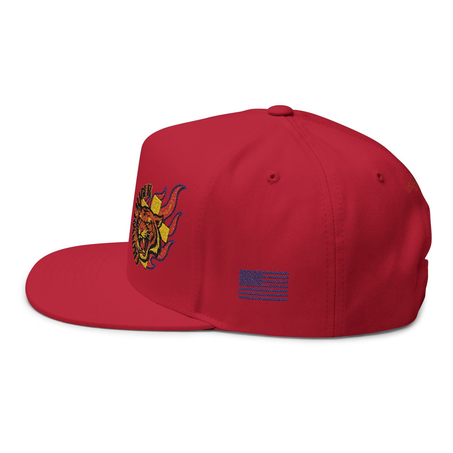 Embroidered Flat Bill Cap - Cross & Caliber Design