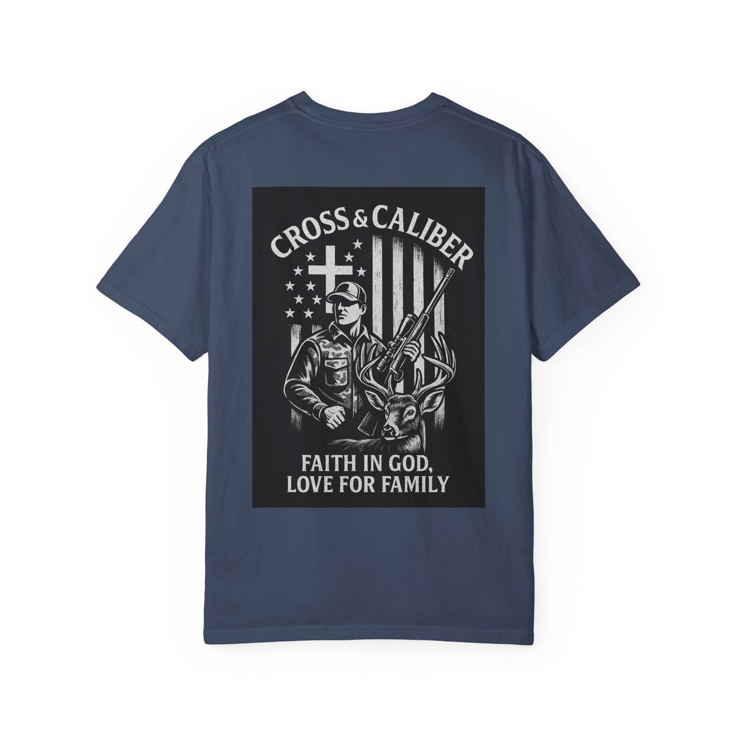 Faith-Focused Unisex Garment-Dyed T-shirt - Cross & Caliber Design