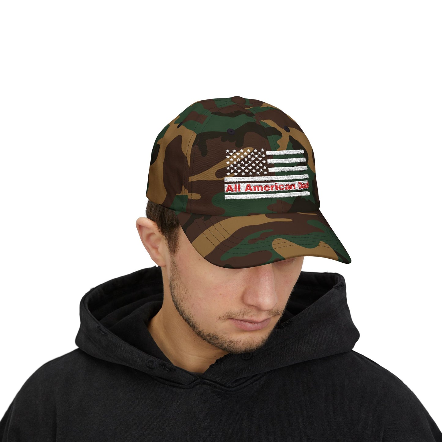 All American Dad Cap, Classic Dad Hat, Father’s Day Gift, Patriotic Cap, Everyday Wear, Casual Dad Style