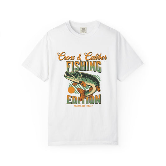 Fishing Edition Garment-Dyed T-shirt, Casual Fishing Tee, Outdoor Shirt, Gift for Fisherman, Summer Adventure Apparel