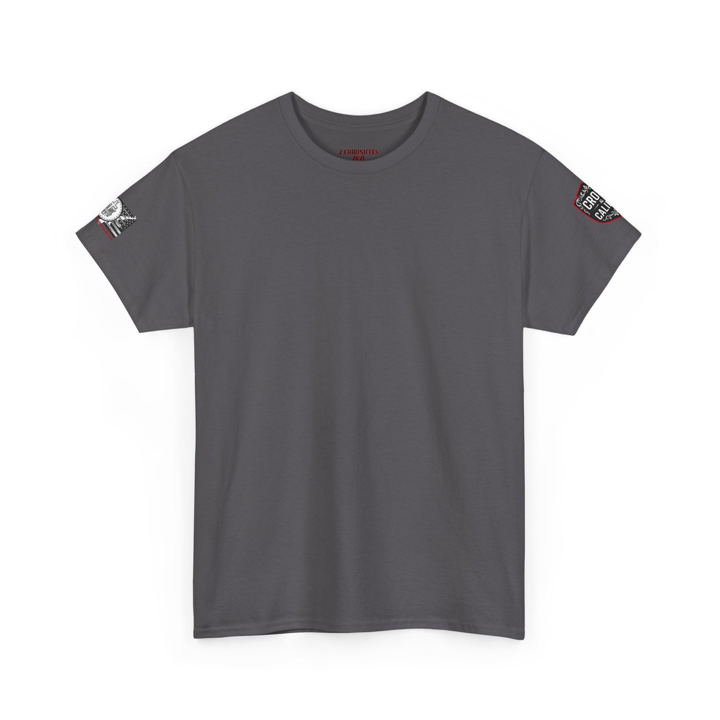 Bold Graphic Unisex Tee with Cross & Caliber Design, Casual Streetwear, Gift for Him or Her, Vintage Inspired T-Shirt,