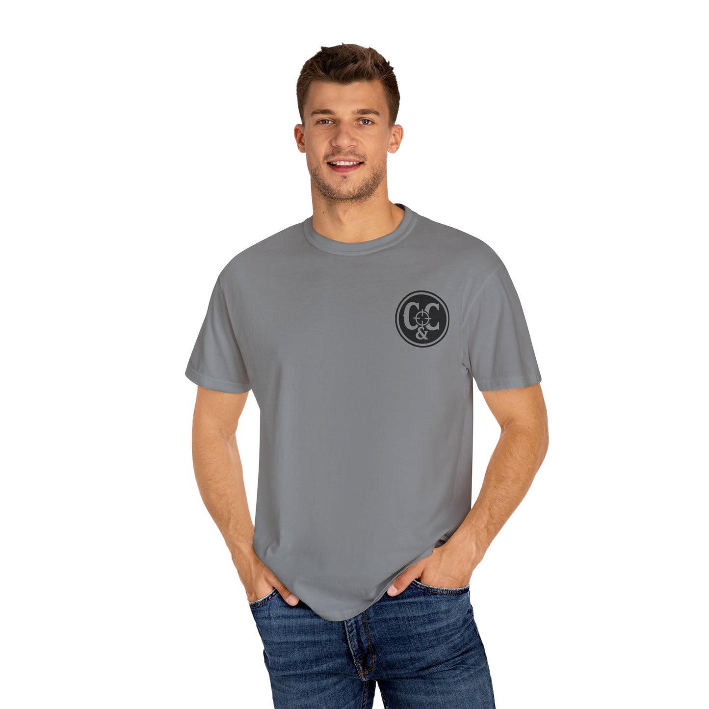 Patriotic Unisex Garment-Dyed T-Shirt: Built to Defend, Called to Serve