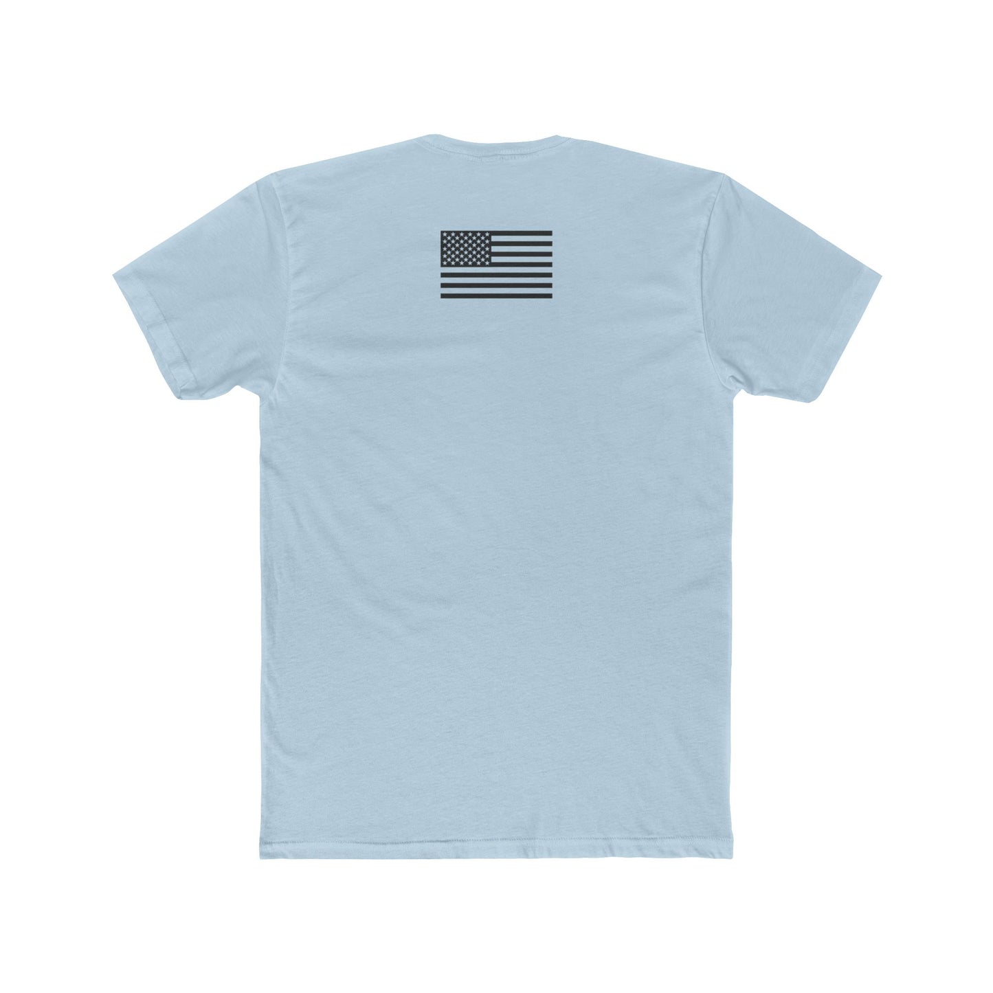 Unisex Cotton Crew Tee - "I'm Not Ashamed" with American Flag Design
