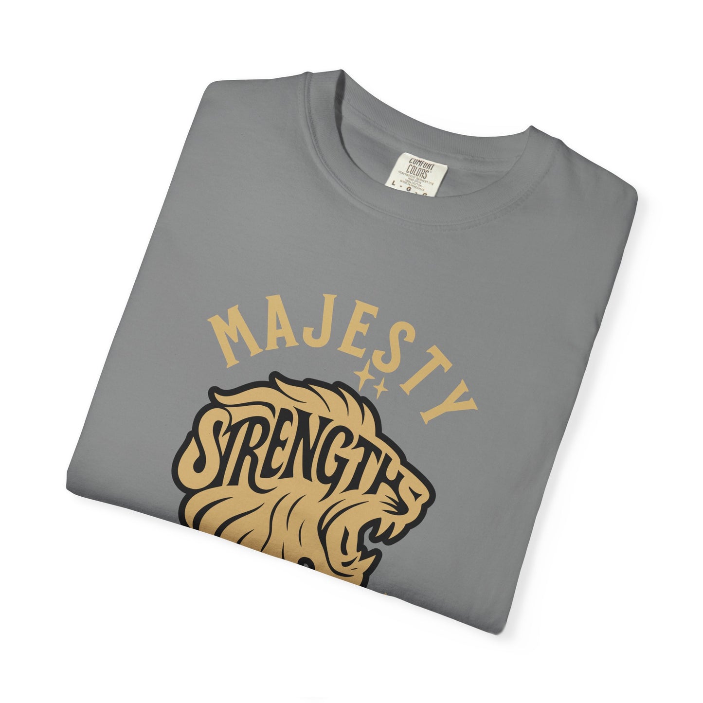 Strength & Majesty T-Shirt, Unisex Graphic Tee, Animal Lover Gift, Strength Inspirational Shirt, Casual Wear, Gift for Him/Her