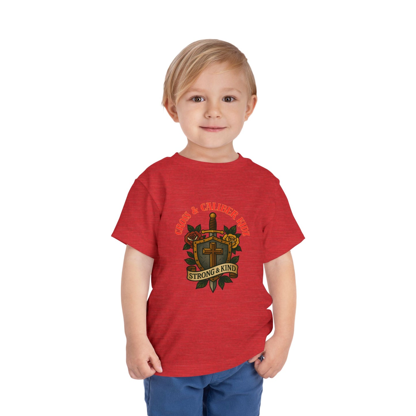 Cross & Caliber Kidz Toddler Tee - Strong & Kind Design