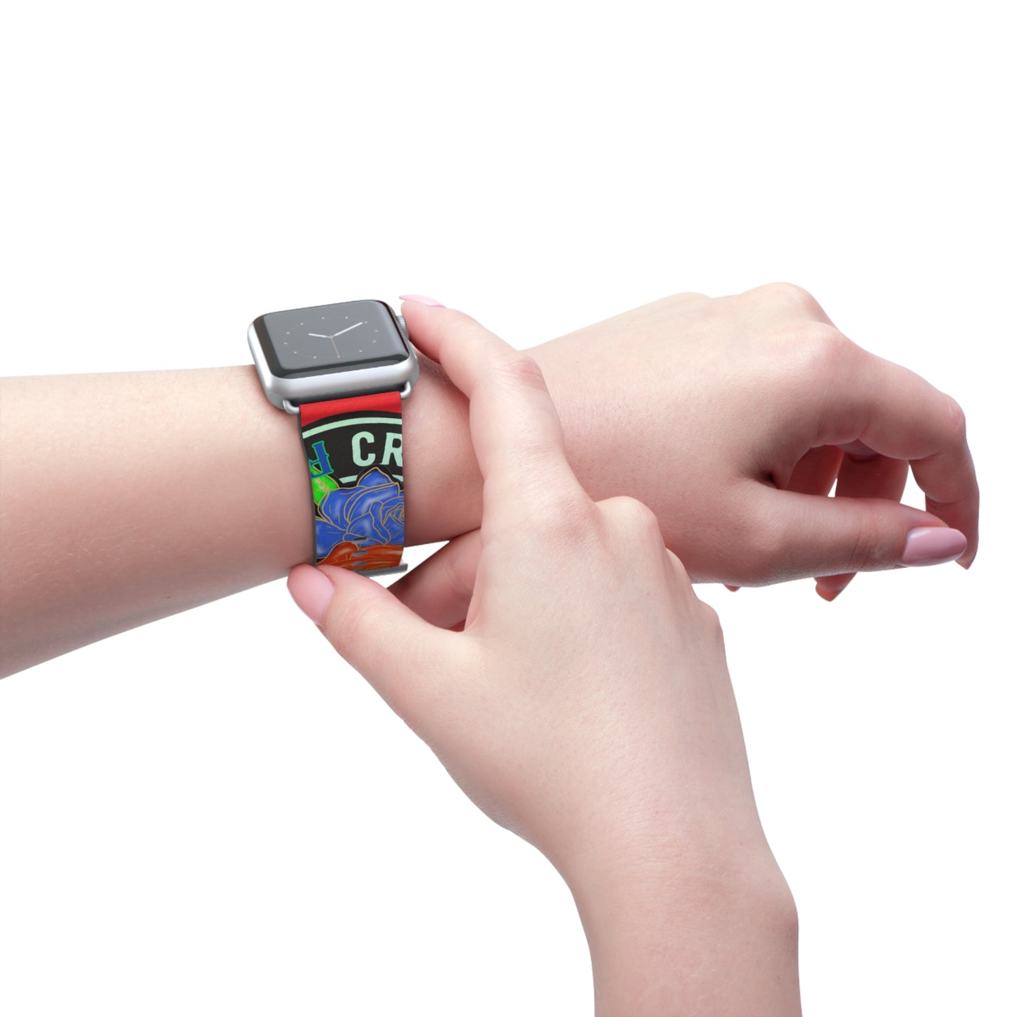 Colorful Floral Watch Band - Stylish Accessory for Everyday Wear