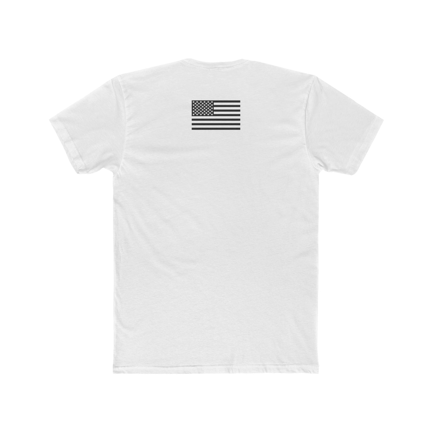 Unisex Cotton Crew Tee - "I'm Not Ashamed" with American Flag Design