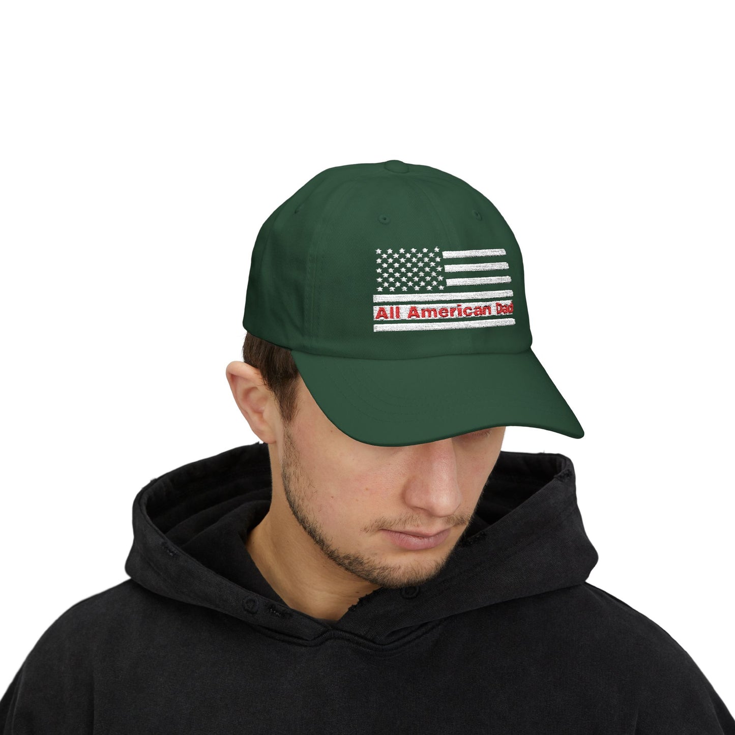 All American Dad Cap, Classic Dad Hat, Father’s Day Gift, Patriotic Cap, Everyday Wear, Casual Dad Style