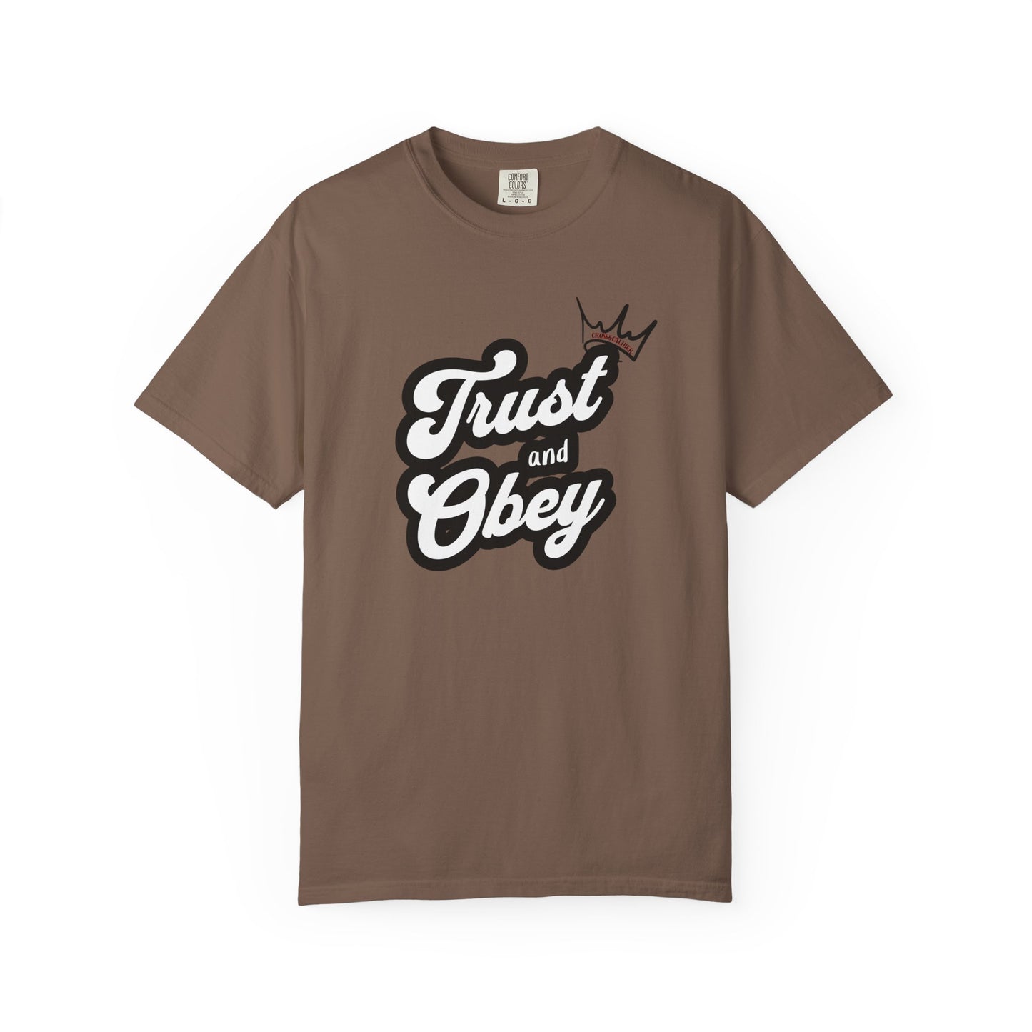 Unisex Vintage-Inspired Graphic T-Shirt - Trust and Obey, Casual Wear, Street Style, Gift for Him/Her, Unique Graphic Tee