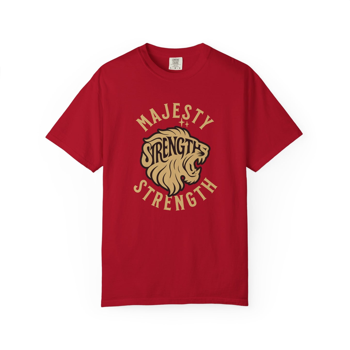 Strength & Majesty T-Shirt, Unisex Graphic Tee, Animal Lover Gift, Strength Inspirational Shirt, Casual Wear, Gift for Him/Her