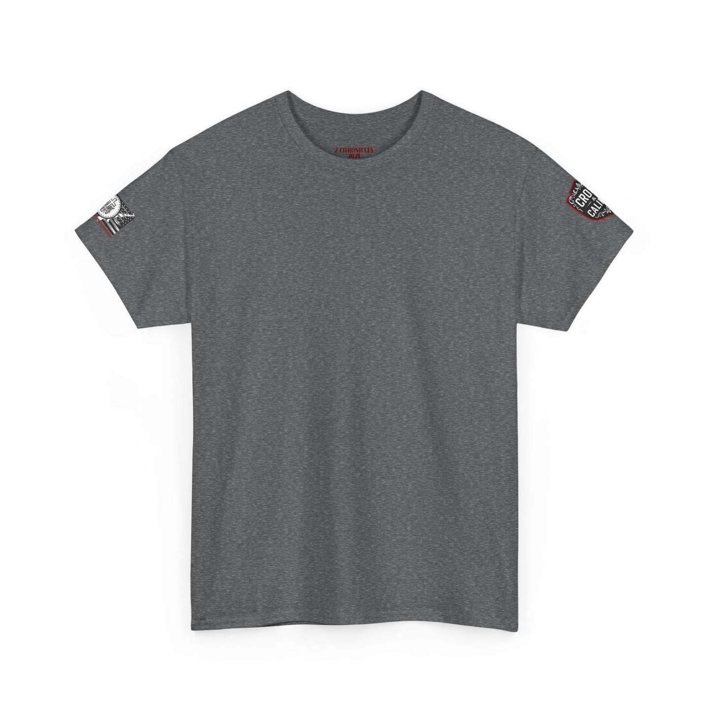 Bold Graphic Unisex Tee with Cross & Caliber Design, Casual Streetwear, Gift for Him or Her, Vintage Inspired T-Shirt,