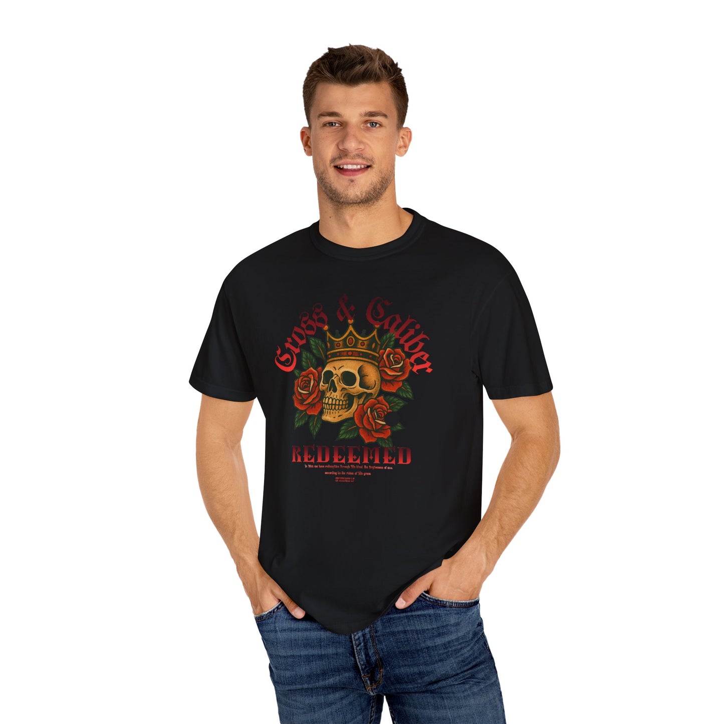 Skull & Roses T-Shirt | Edgy Graphic Tee for Concerts, Festivals, Everyday Wear, Gifts for Him/Her, Halloween Apparel