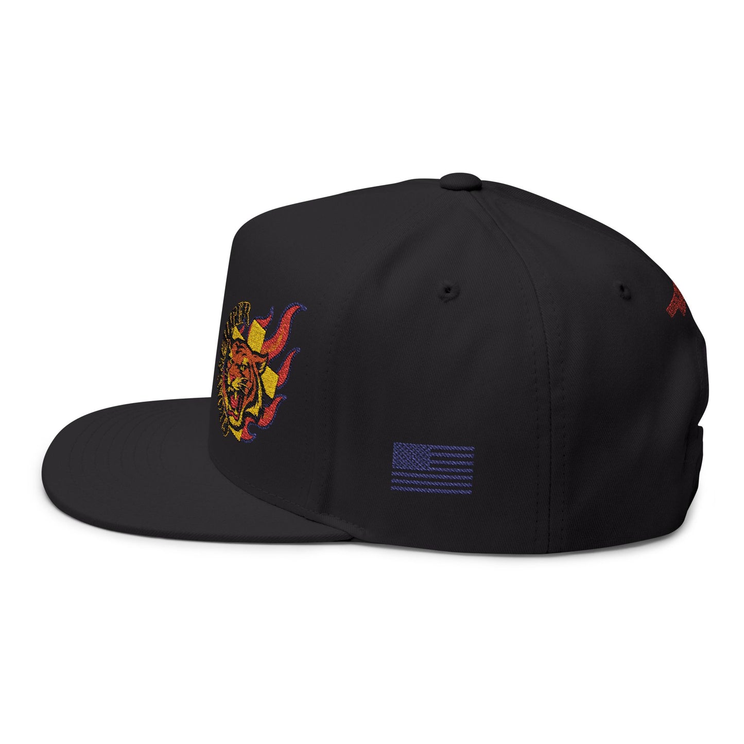 Embroidered Flat Bill Cap - Cross & Caliber Design