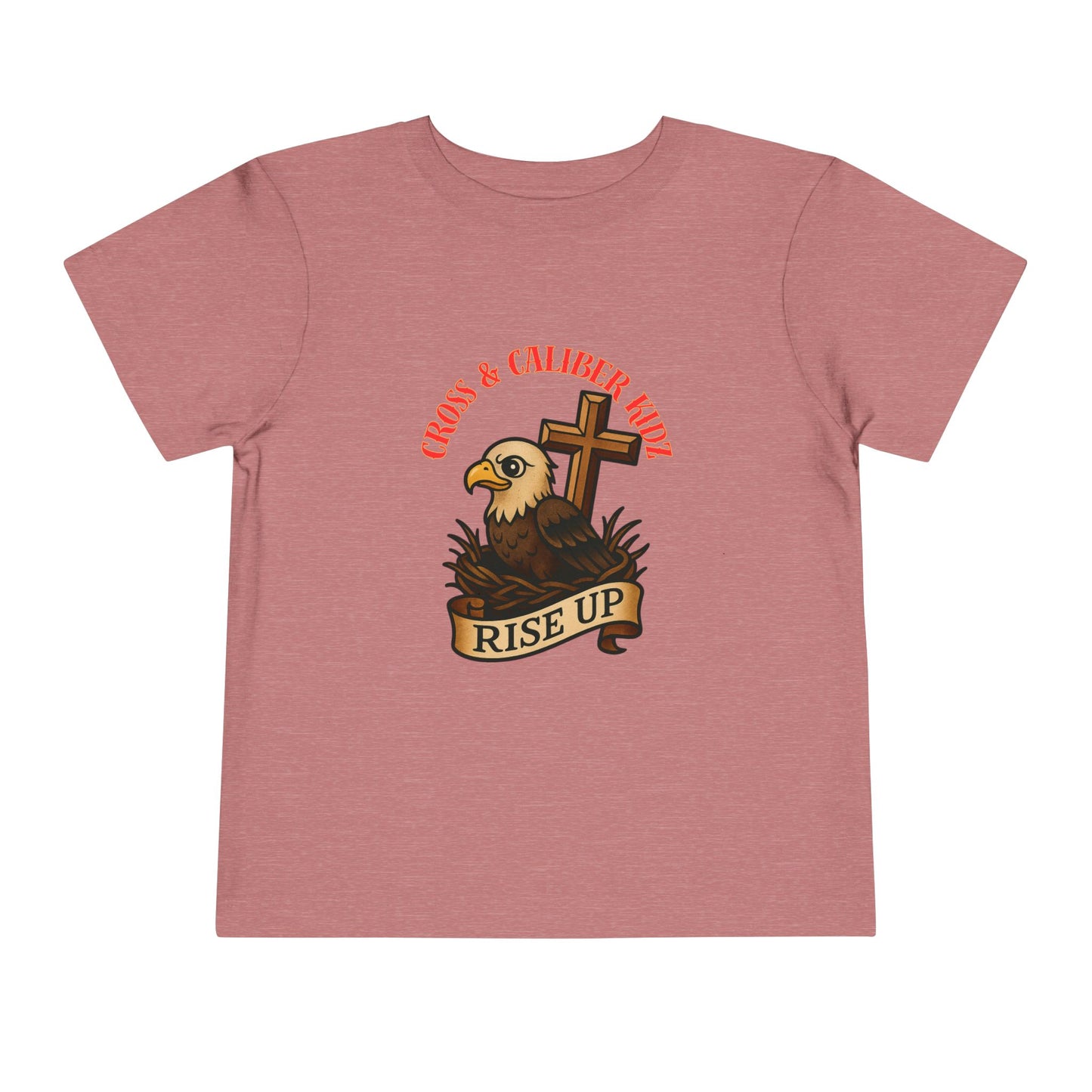 Kids' Eagle 'Rise Up' Short Sleeve Tee - Inspirational Toddler Shirt
