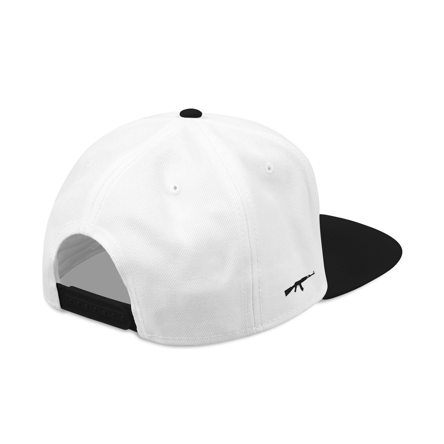 Embroidered Snapback Hat - Cross & Caliber Tattoo Edition