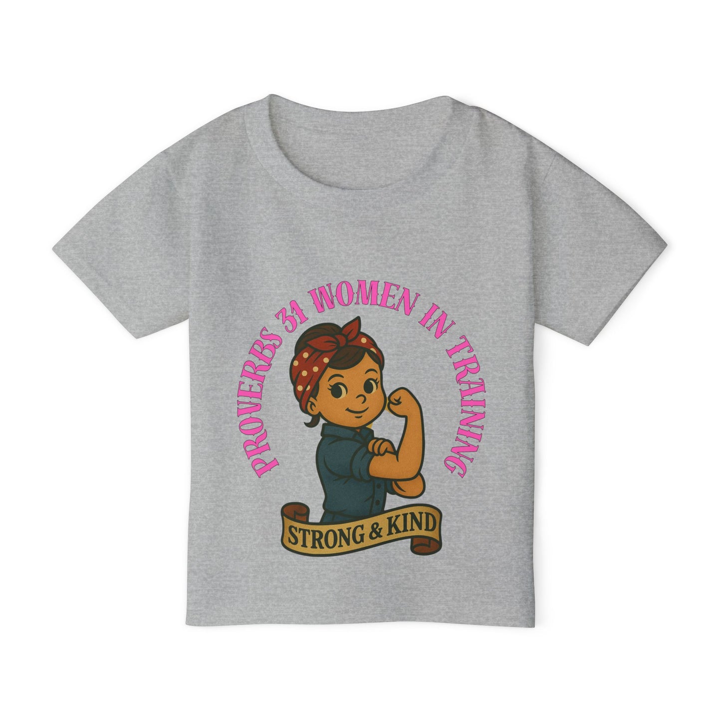 Proverbs 31 Strong & Kind Toddler T-Shirt - Inspirational Kids Tee