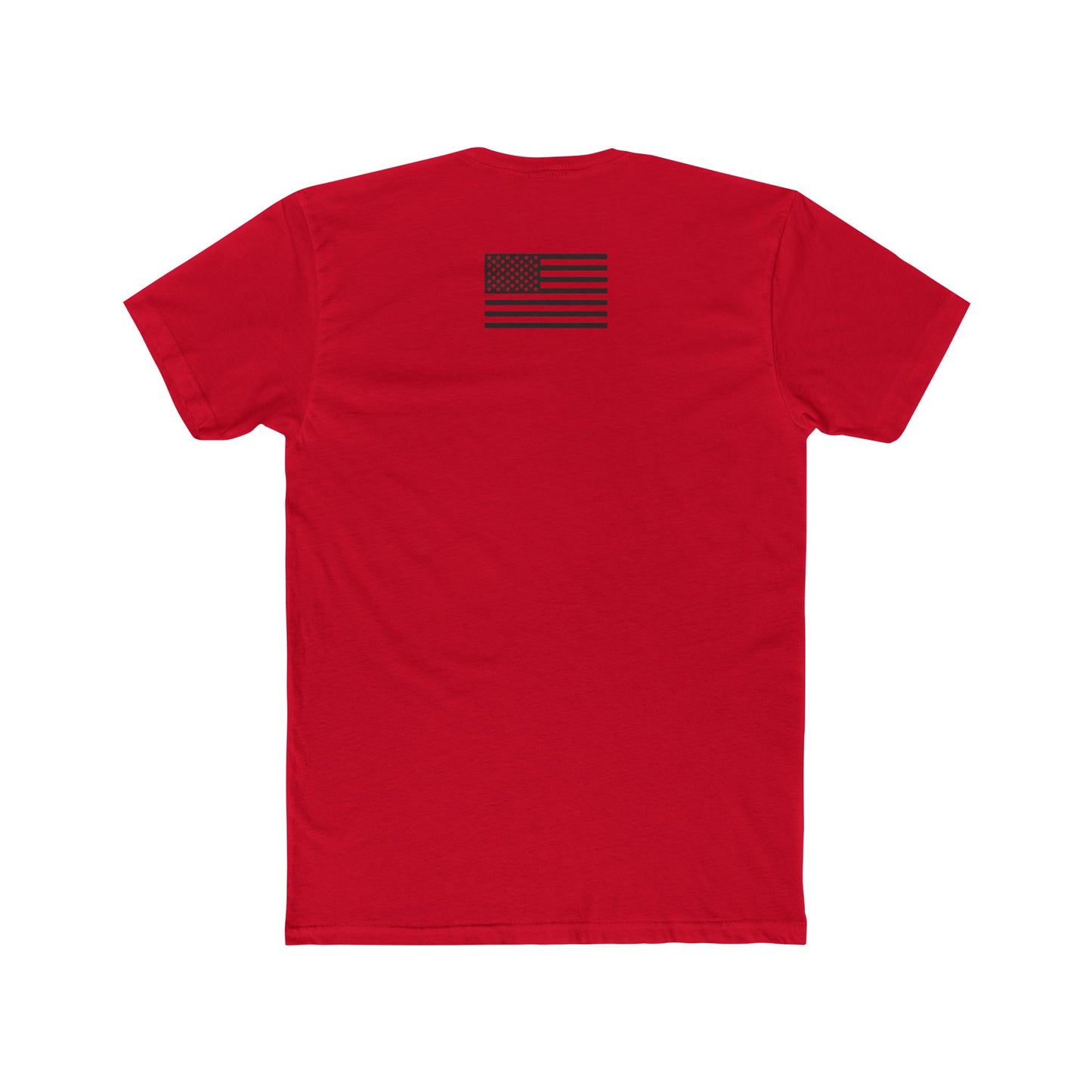 Unisex Cotton Crew Tee - "I'm Not Ashamed" with American Flag Design