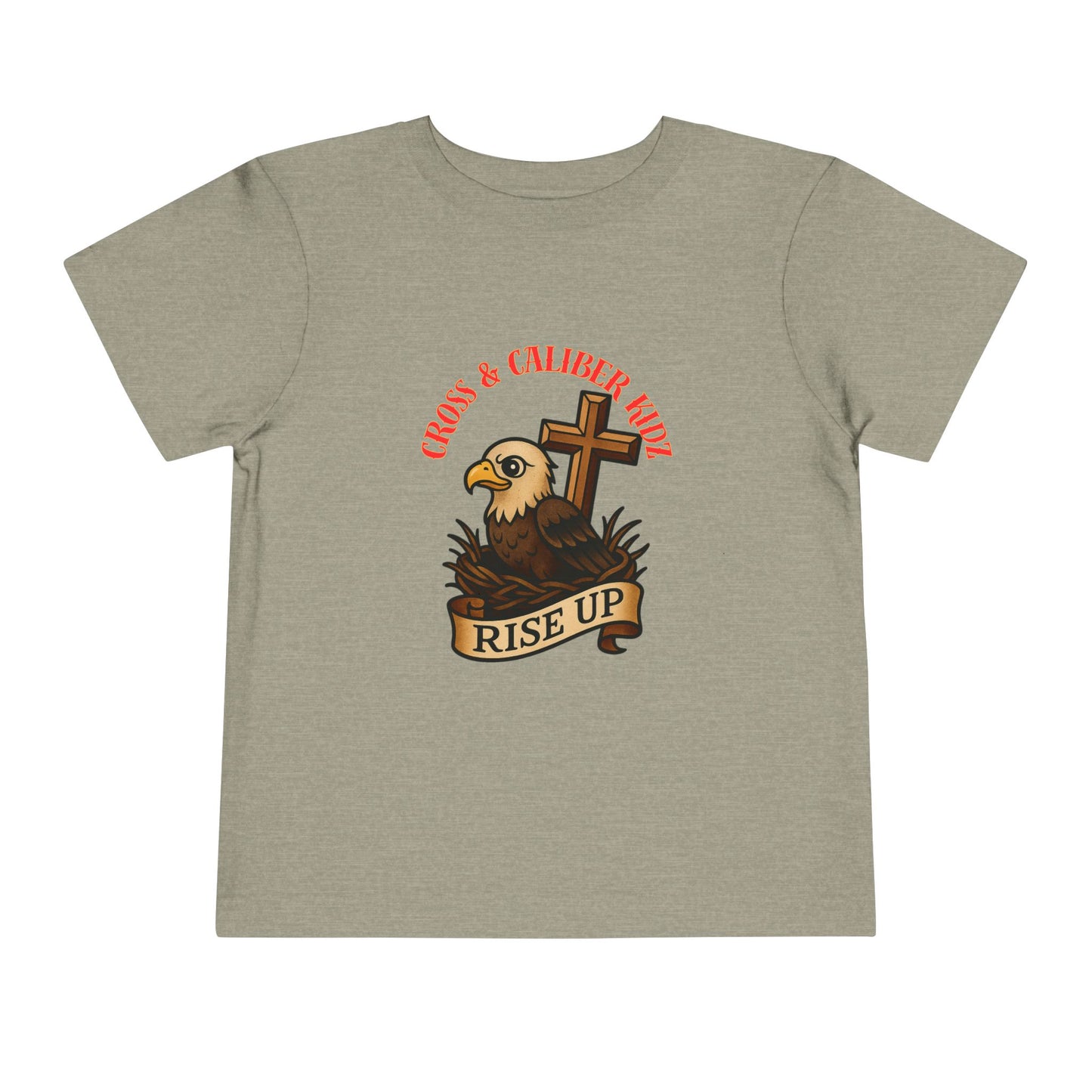 Kids' Eagle 'Rise Up' Short Sleeve Tee - Inspirational Toddler Shirt