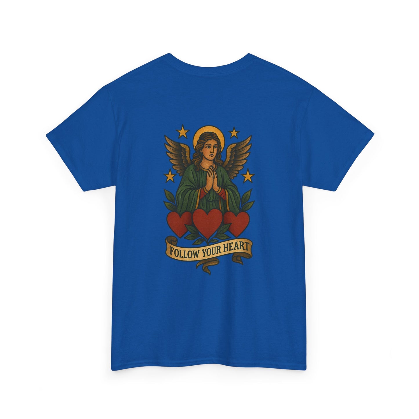 Follow Your Heart Unisex Heavy Cotton Tee - Inspirational Graphic Shirt