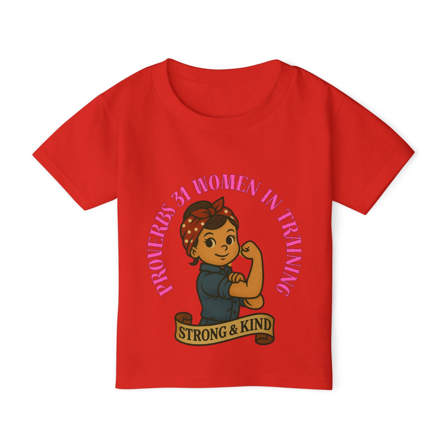 Proverbs 31 Strong & Kind Toddler T-Shirt - Inspirational Kids Tee