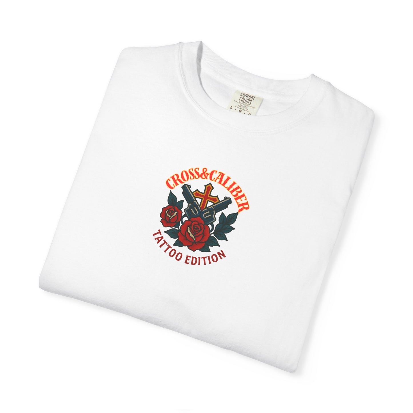 Cross & Caliber Tattoo Edition Unisex Garment-Dyed T-Shirt