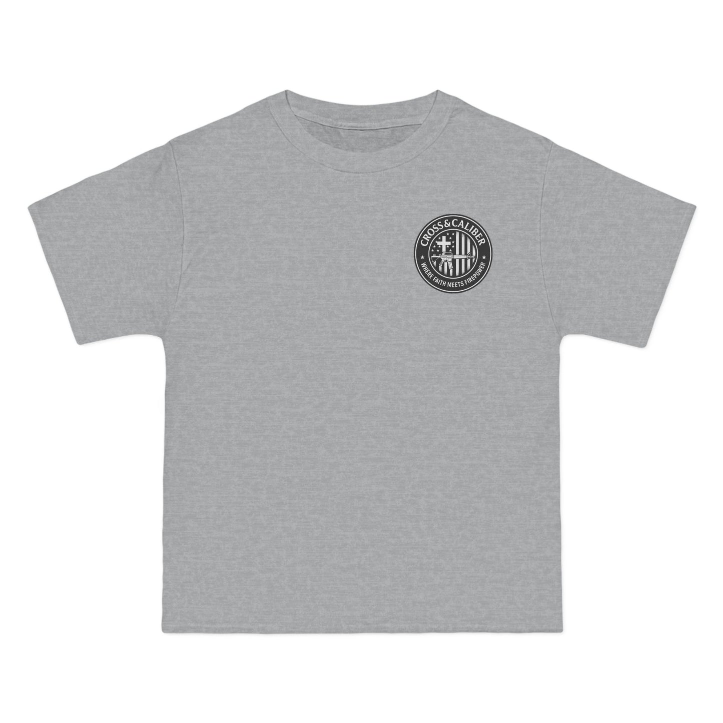 Cross & Caliber Shield Graphic T-Shirt for Casual Style