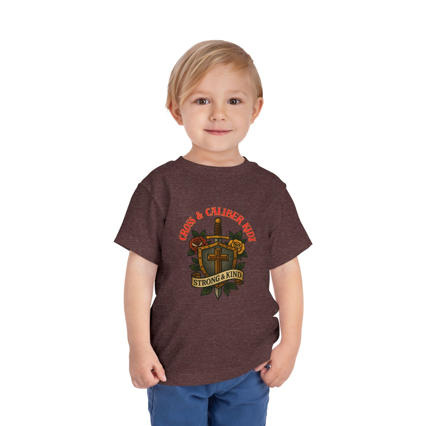 Cross & Caliber Kidz Toddler Tee - Strong & Kind Design