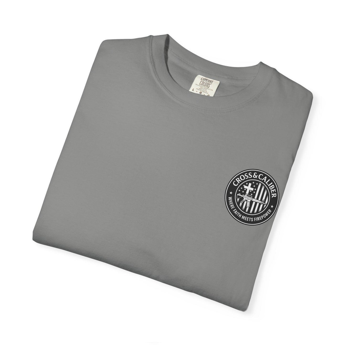 Faith-Focused Unisex Garment-Dyed T-shirt - Cross & Caliber Design