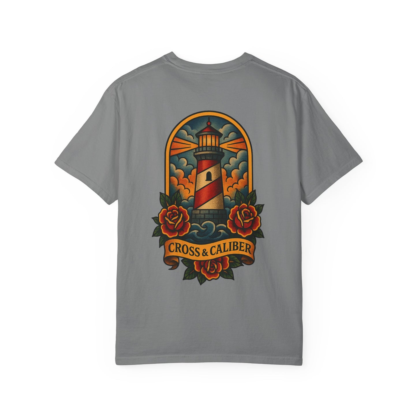 Vintage Lighthouse Unisex T-Shirt - Cross & Caliber Edition