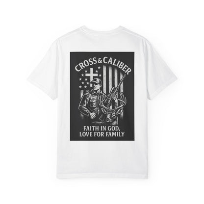 Faith-Focused Unisex Garment-Dyed T-shirt - Cross & Caliber Design