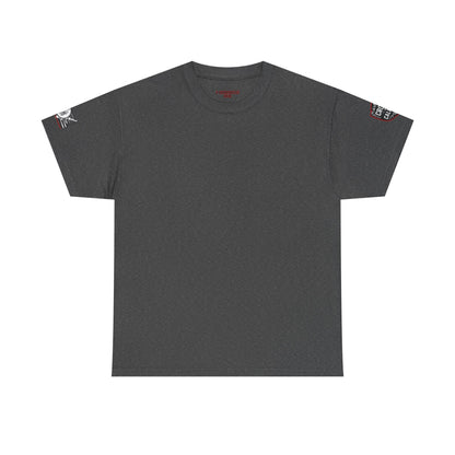 Bold Graphic Unisex Tee with Cross & Caliber Design, Casual Streetwear, Gift for Him or Her, Vintage Inspired T-Shirt,