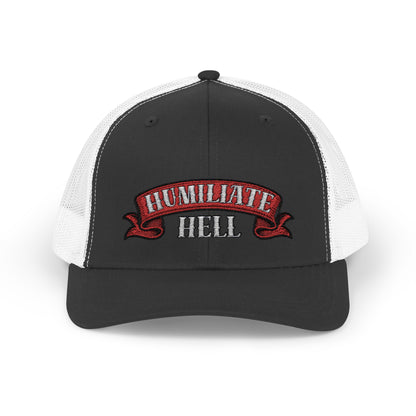 Humble Hell Snapback Trucker Cap, Adjustable Cap, Casual Headwear, Gift for Him, Everyday Style, Festival Gear