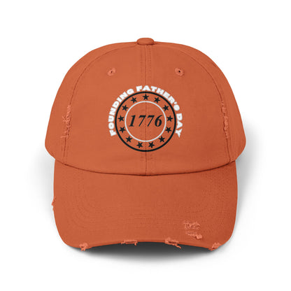Distressed Cap with Vintage 1776 Design | Casual Style, Patriotic Hat, Unisex, Gift for Holidays, Summer Accessory