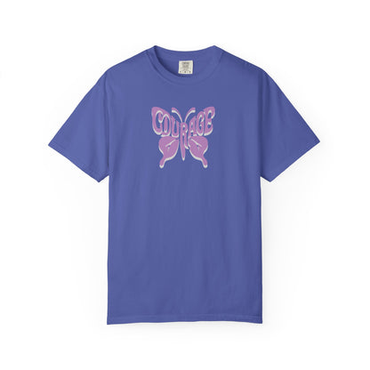 Courage Butterfly T-Shirt, Inspirational Tee, Unisex Graphic Shirt, Motivation Gift, Empowerment Apparel, Butterfly Design
