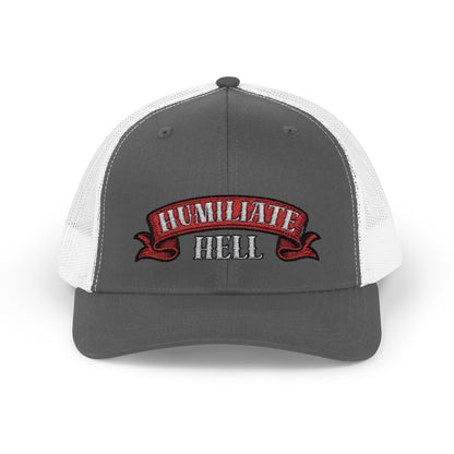 Humble Hell Snapback Trucker Cap, Adjustable Cap, Casual Headwear, Gift for Him, Everyday Style, Festival Gear
