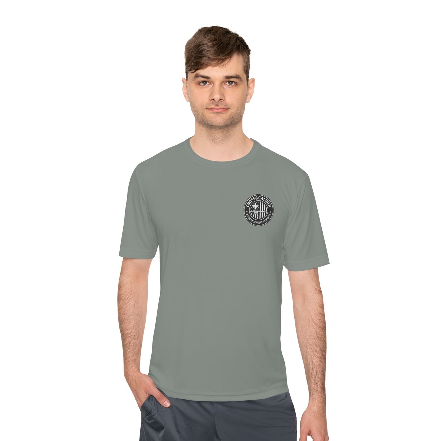 Unisex Moisture Wicking Tee -Carpenter’s Union "Jesus Was a Carpenter" Graphic Tee for Comfort and Style