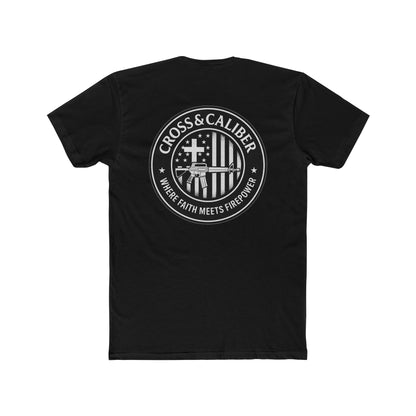 Faith Meets Firepower Tee - Unisex Cotton Crew