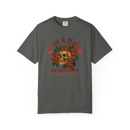 Skull & Roses T-Shirt | Edgy Graphic Tee for Concerts, Festivals, Everyday Wear, Gifts for Him/Her, Halloween Apparel