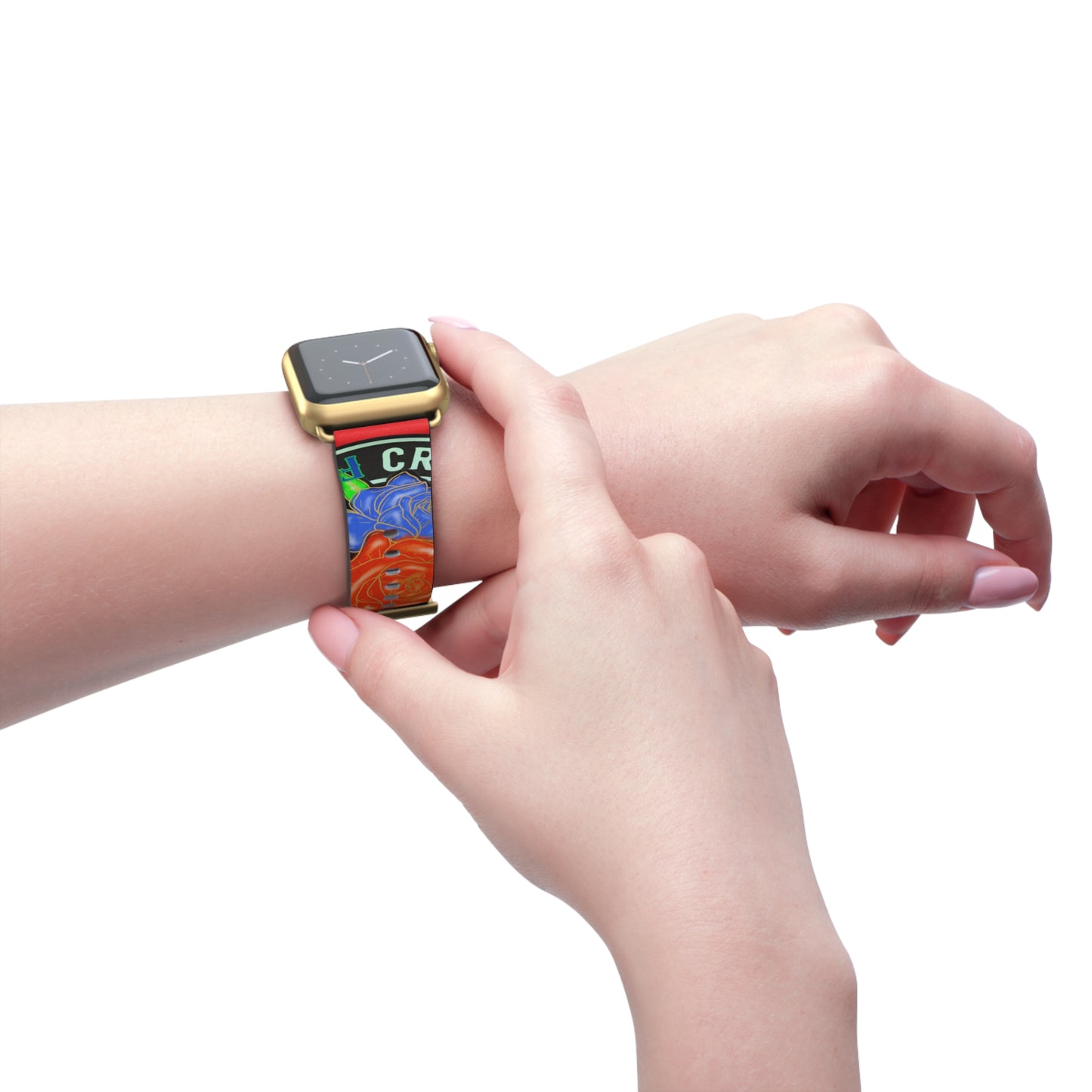 Colorful Floral Watch Band - Stylish Accessory for Everyday Wear