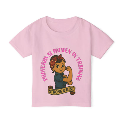 Proverbs 31 Strong & Kind Toddler T-Shirt - Inspirational Kids Tee