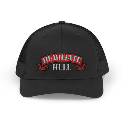 Humble Hell Snapback Trucker Cap, Adjustable Cap, Casual Headwear, Gift for Him, Everyday Style, Festival Gear