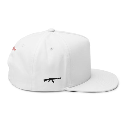 Embroidered Flat Bill Cap - Cross & Caliber Design