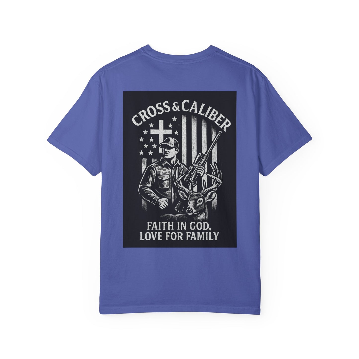 Faith-Focused Unisex Garment-Dyed T-shirt - Cross & Caliber Design