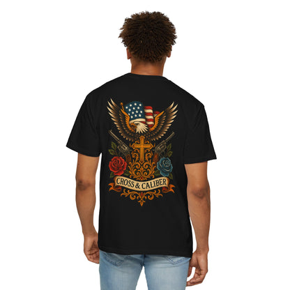 Cross & Caliber Tattoo Edition Unisex T-Shirt - Vintage Style Graphic Tee