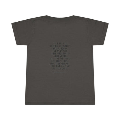 Bold Eagle & Roses Toddler T-Shirt - Faith-Inspired Design