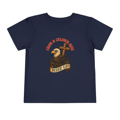 Kids' Eagle 'Rise Up' Short Sleeve Tee - Inspirational Toddler Shirt