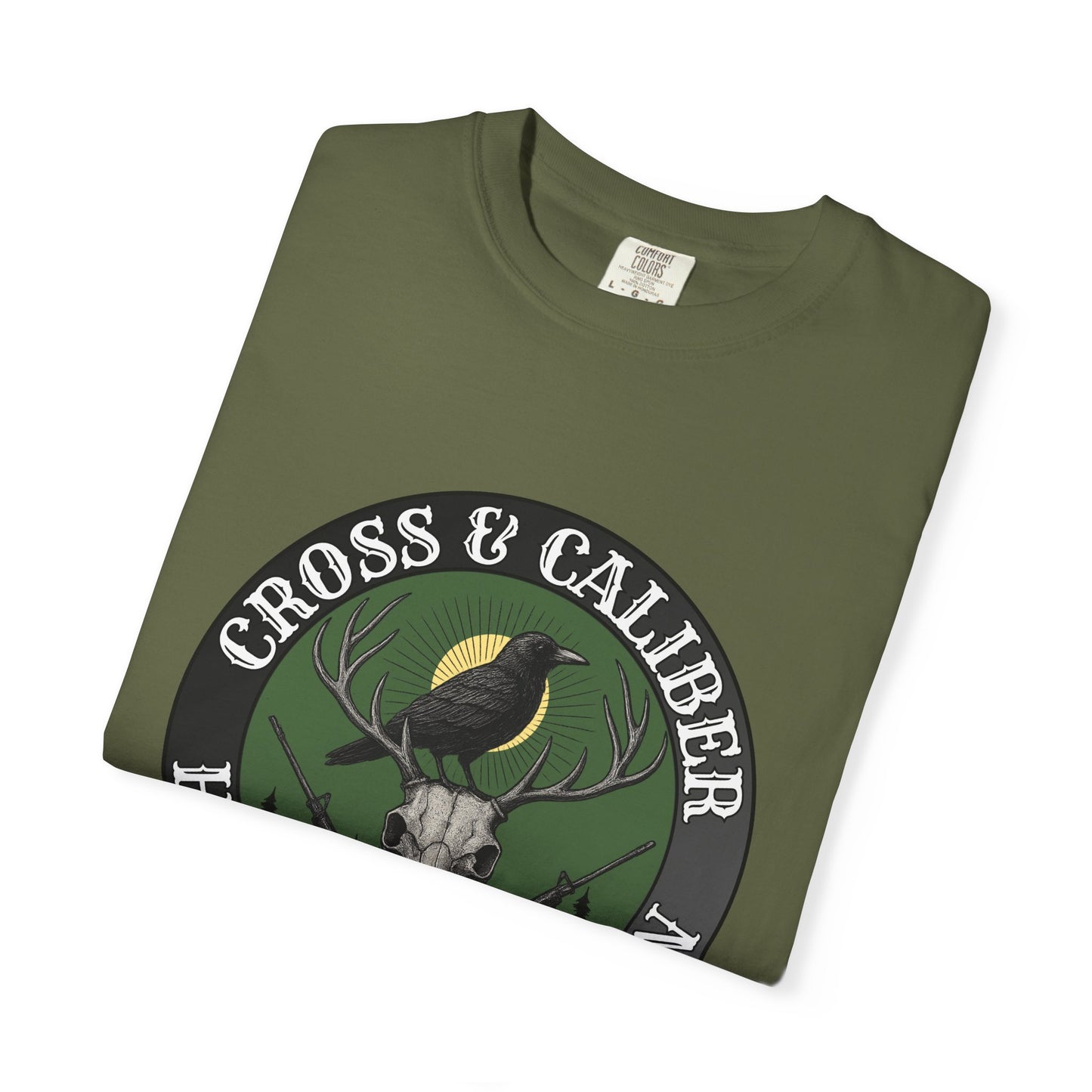 Hunting Themed Unisex T-Shirt | Cross & Caliber | Gift for Hunters | Outdoor Wear | Nature Lover Tee, Casual Style, Hunting Apparel