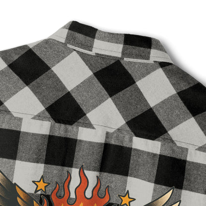 Unisex Flannel Shirt - God, Guns & Glory Design