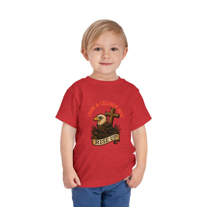 Kids' Eagle 'Rise Up' Short Sleeve Tee - Inspirational Toddler Shirt
