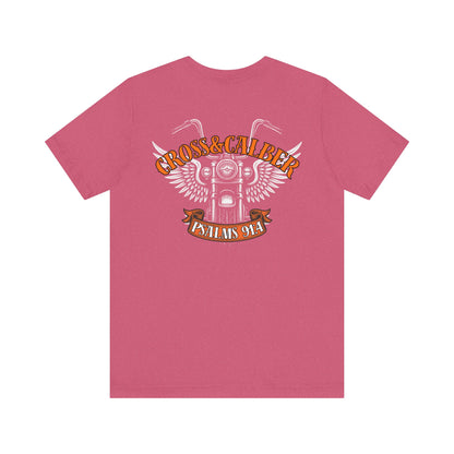 Inspirational Psalms 91:4 Unisex Jersey Tee